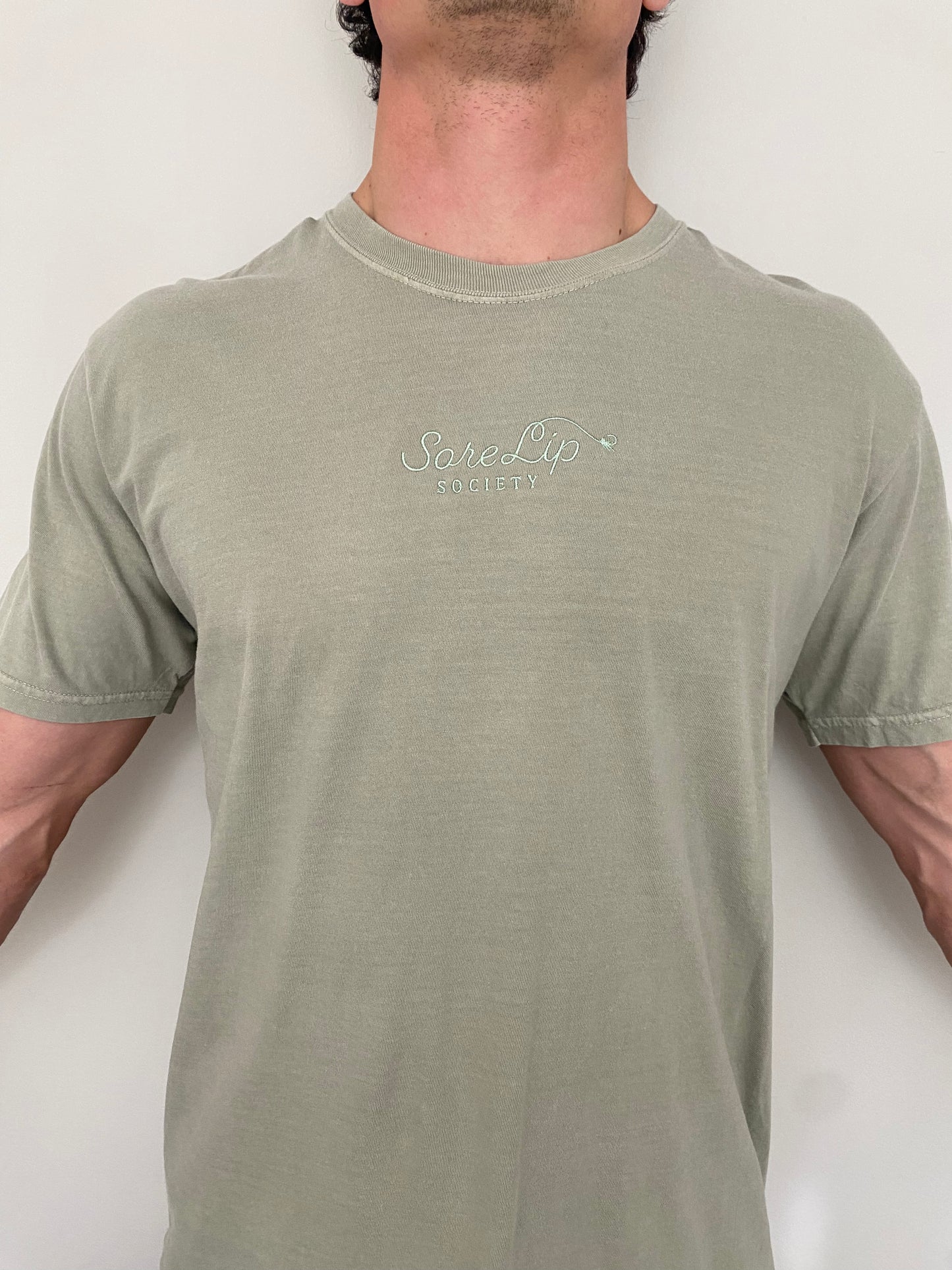 Society Tee (Light Olive/Sage)