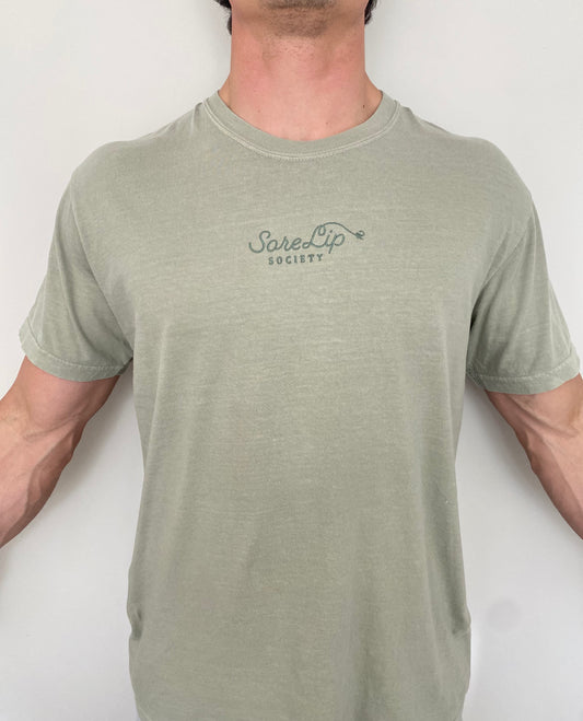 Society Tee (Light Olive/Olive)