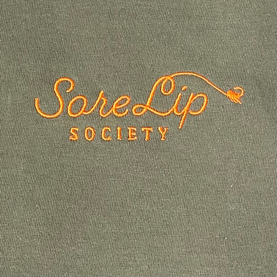 Society Tee (Olive/Orange)